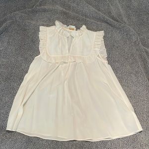 Kate Spade Ruffle Silk Blouse
